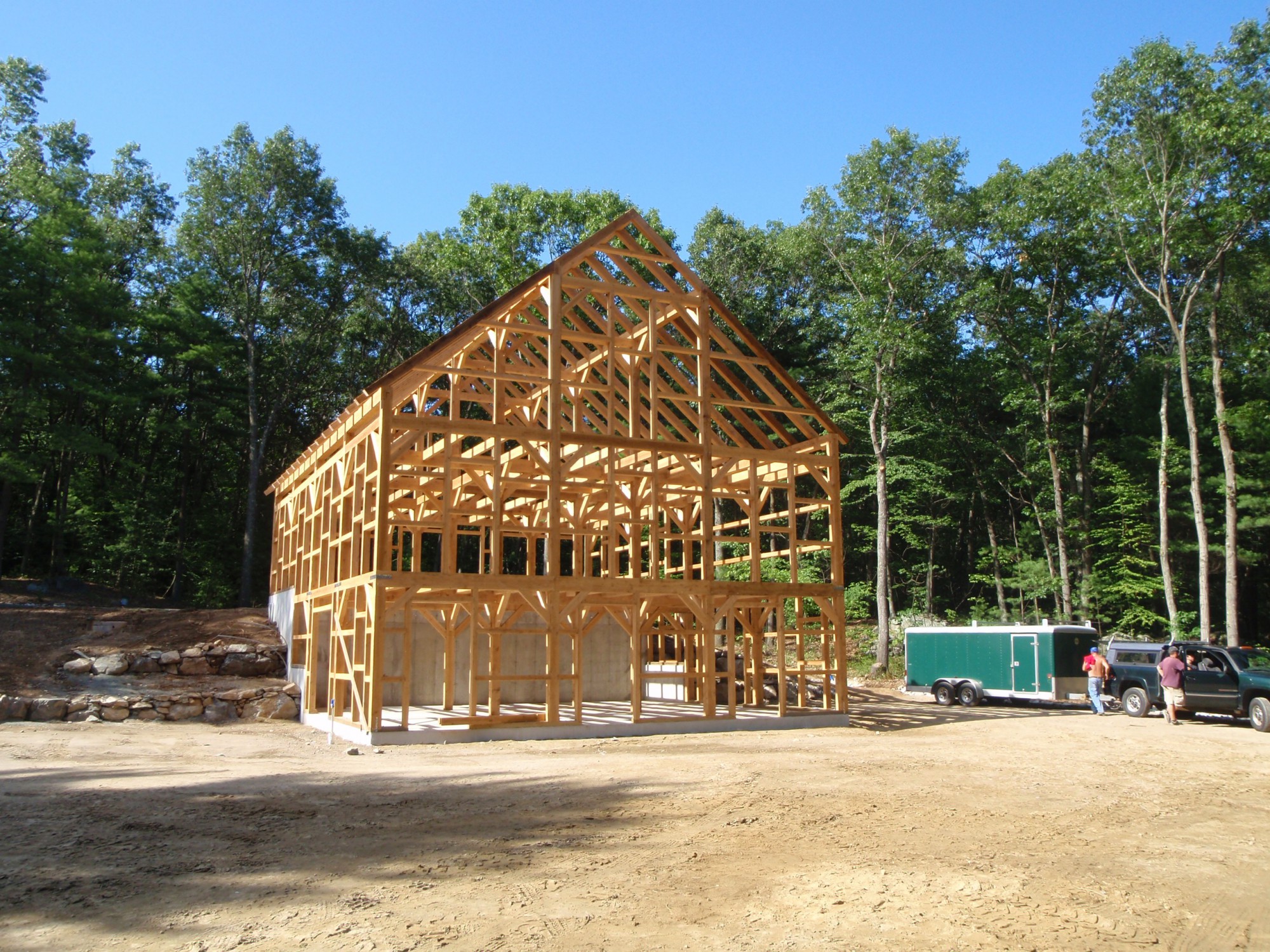 3 story timber frame horse barn