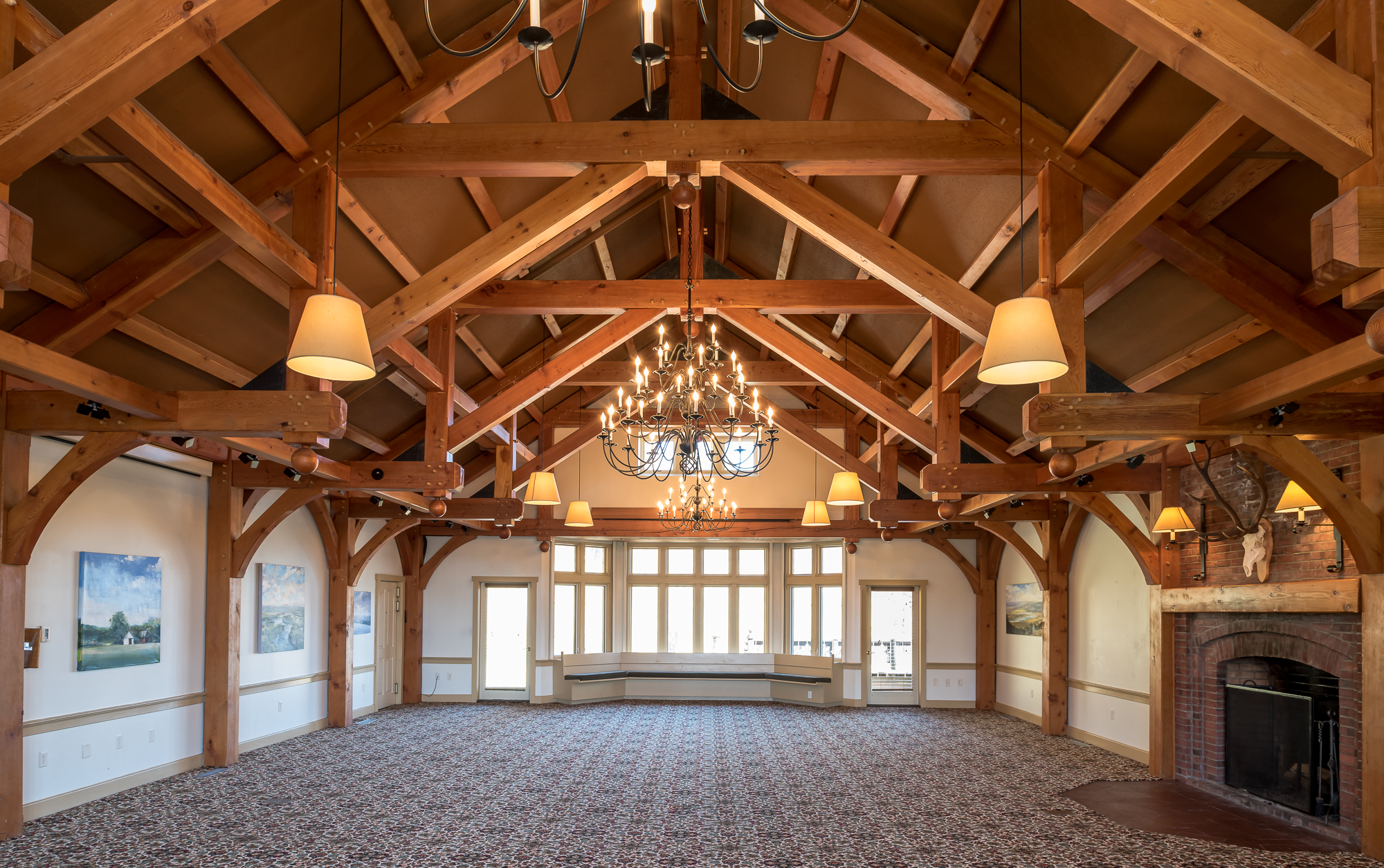 Heavy Timber Ceiling Beams For The Trapp Family Lodge