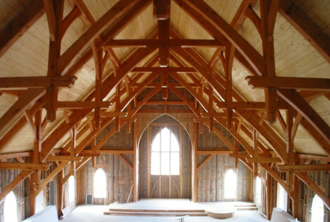 timber church ceiling