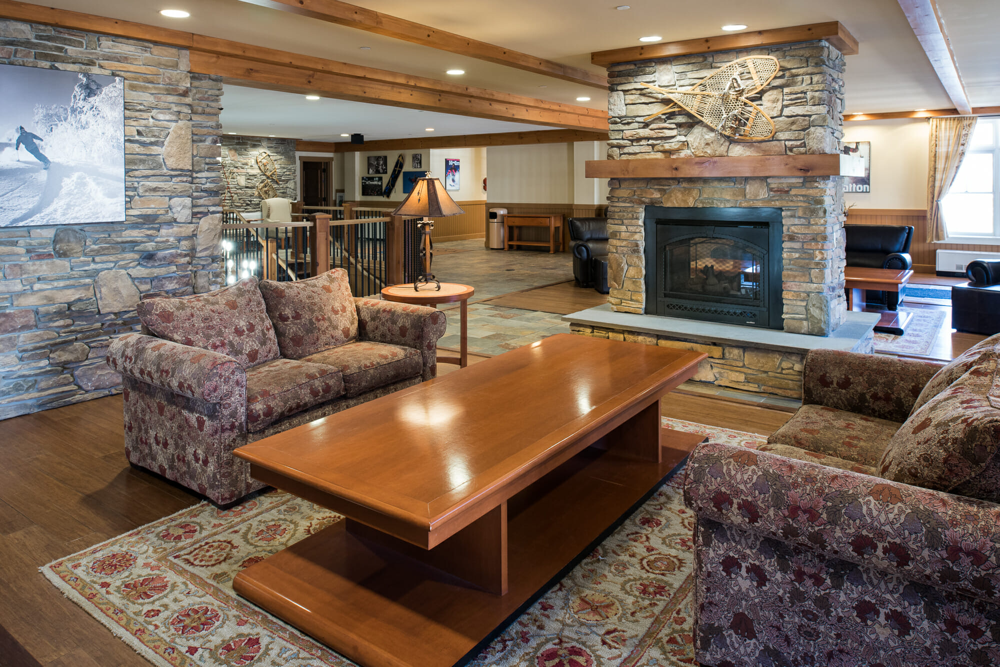 Interior of Founders Lodge in VT