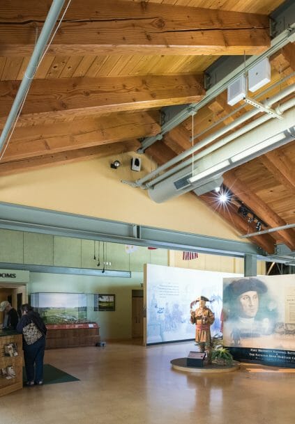 Interior of Fort Necessity in PA