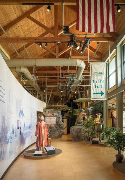 Interior of Fort Necessity