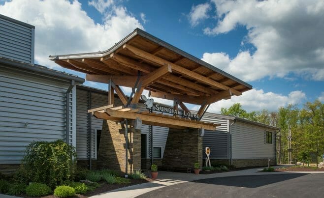 Exterior of the Nemacolin Woodland Ski Resort