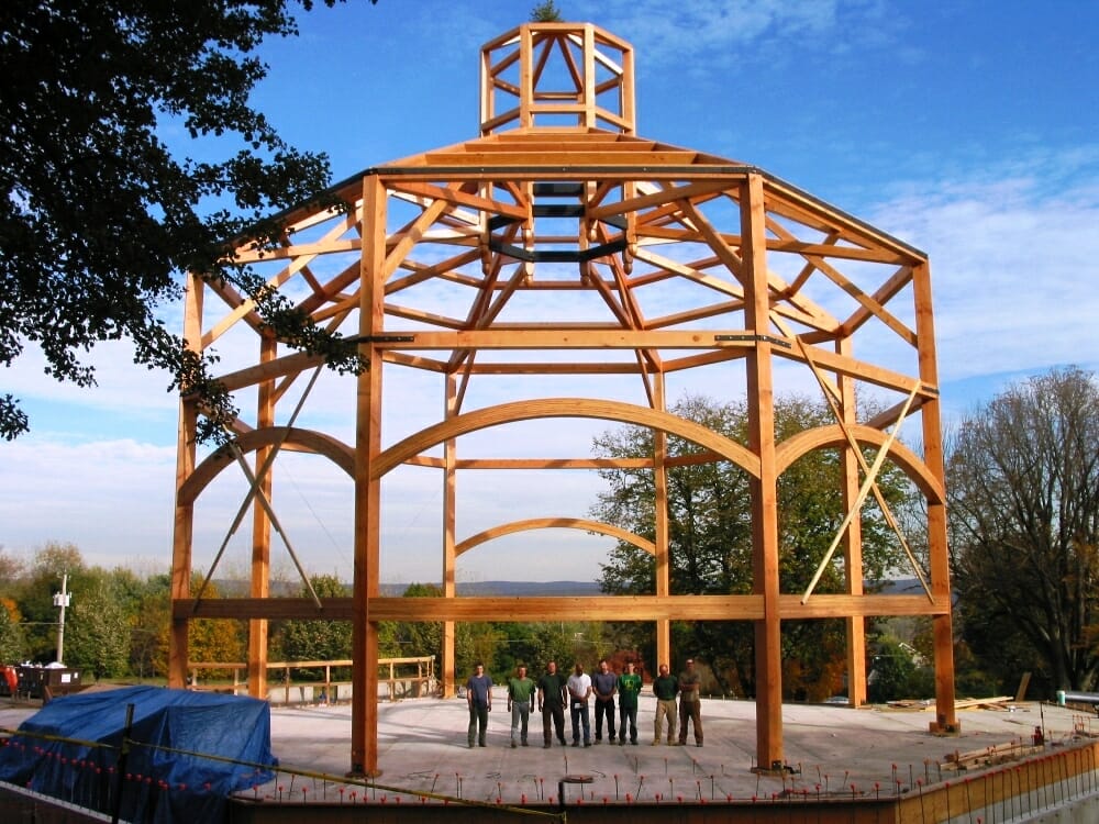 public timber frames you can visit holy apostles seminary