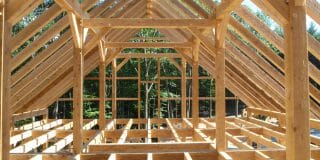 timber frame attic space