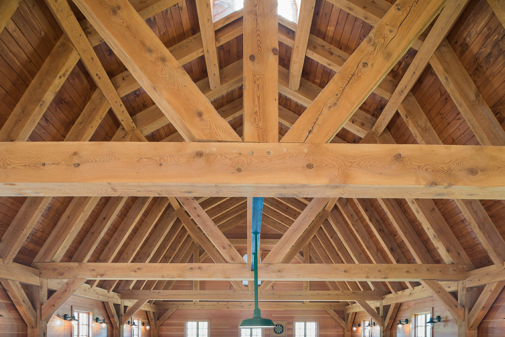 Slight Checking in a Hemlock Timber Frame Barn