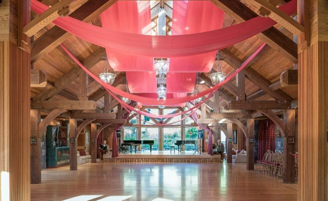 Trusses in a Dance Hall In VT