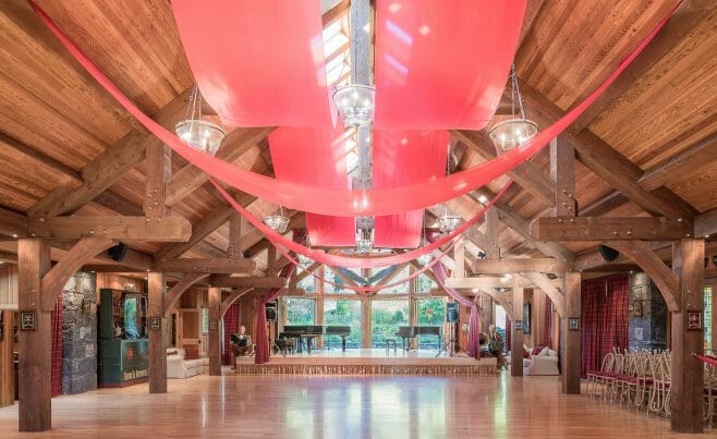 Trusses in a Dance Hall In VT