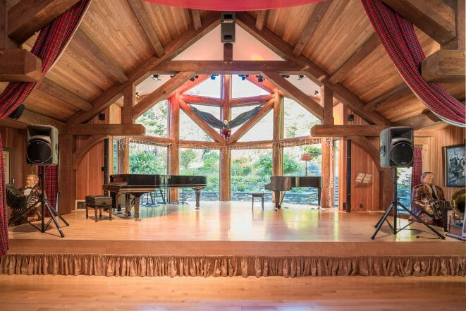 Trusses in a Dance Hall In VT