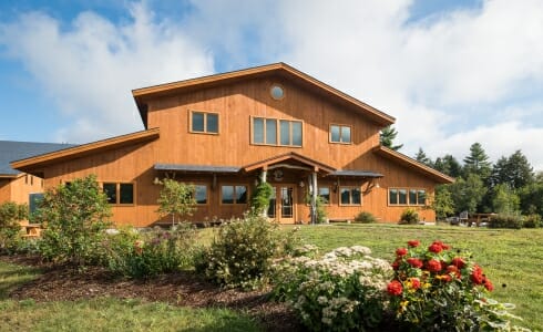 Exterior of the Badger Balm Factory in Gilsum, NH