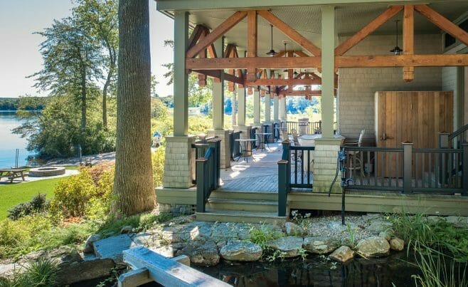 Exterior of Wakenah Lake House Residence