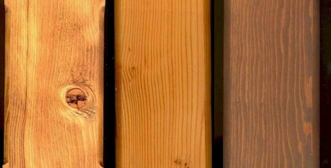 Douglas fir Stain finish options