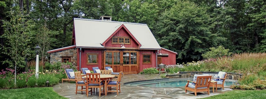 Outdoor Timber Frame Pool House