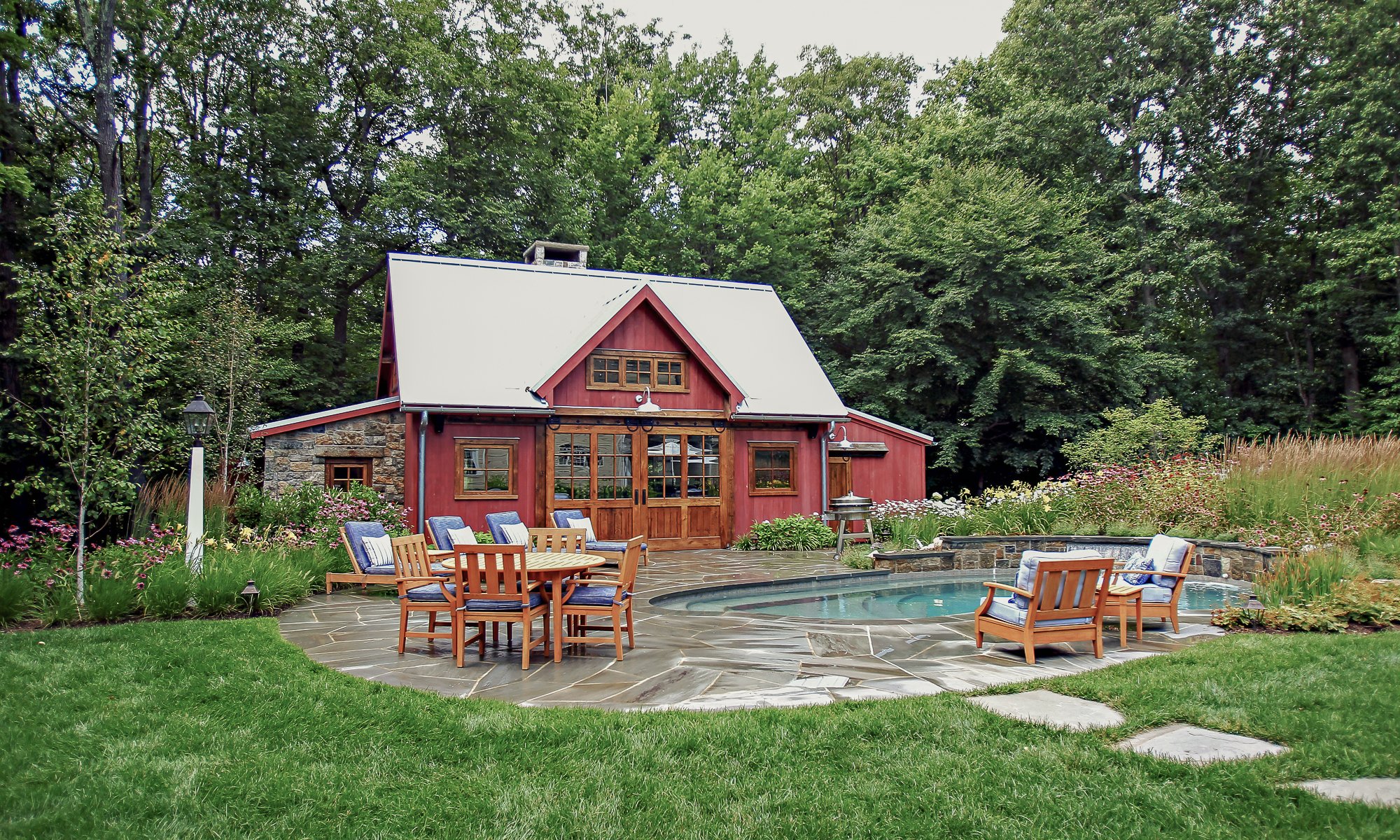 Outdoor Timber Frame Pool House