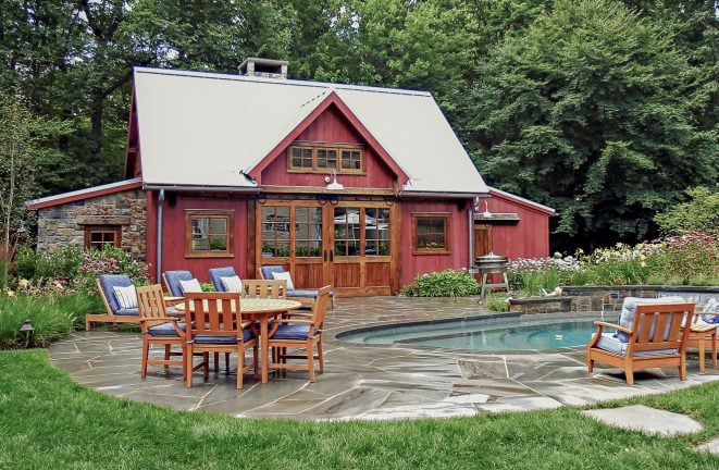 Outdoor Timber Frame Pool House