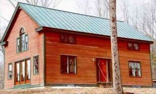 Traditional Timber Frame New England Style Cape House