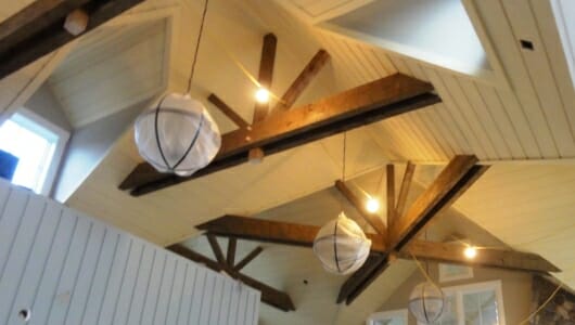 Home with Decorative Hand Hewn Timber Beams