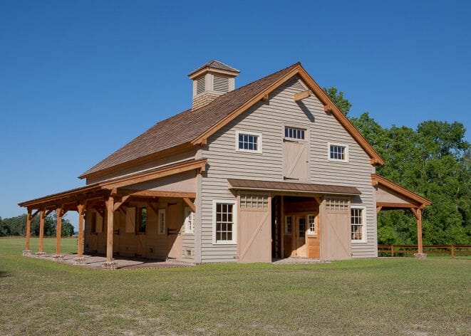 Timber Frame Carolina Horse Barn