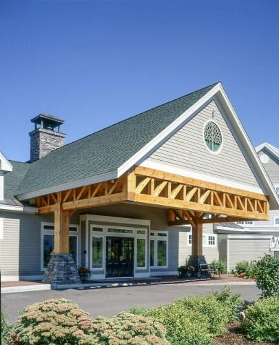 Timber Post and Beam Porte Cochere