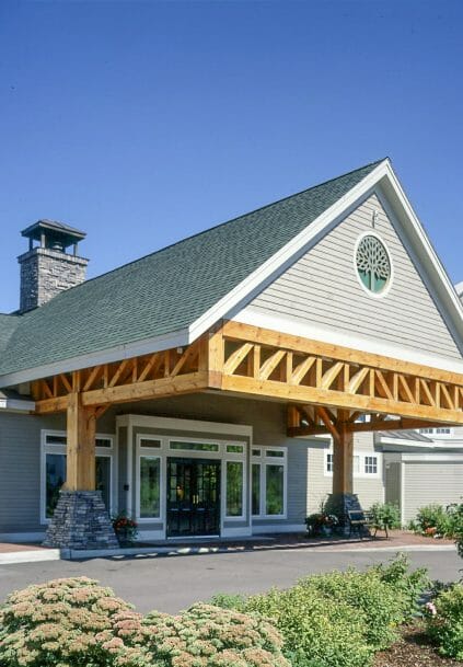 Timber Post and Beam Porte Cochere