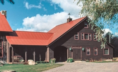 A Timber Frame farm home in New England