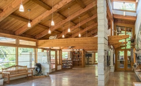 Interior of Sam's Point Park Visitor Center