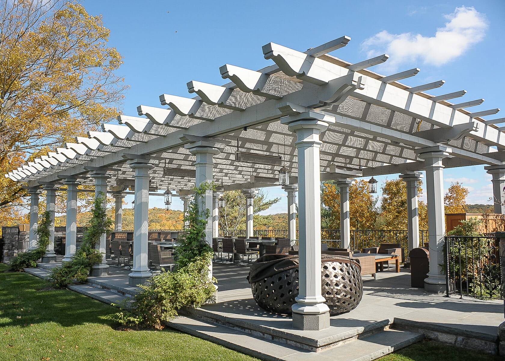 Timber Frame Pergola at High Winds