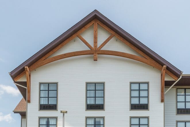 King Post Truss with arch