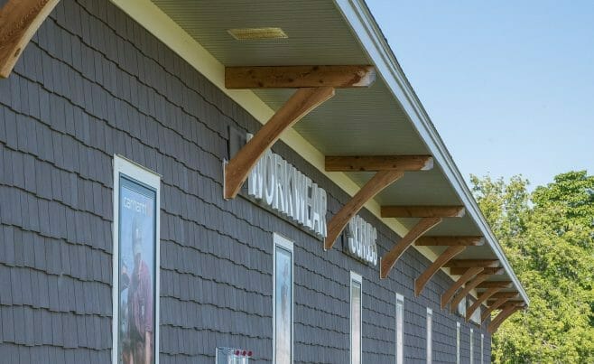 Exterior Timber Details of Lenny's Shoe Store