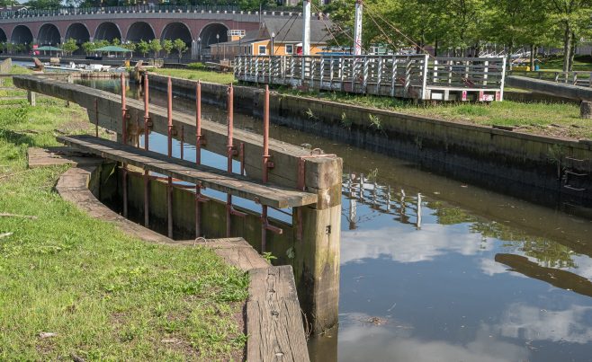 The D & R Canal restoration project in NJ with Southern Yellow Pine timbers