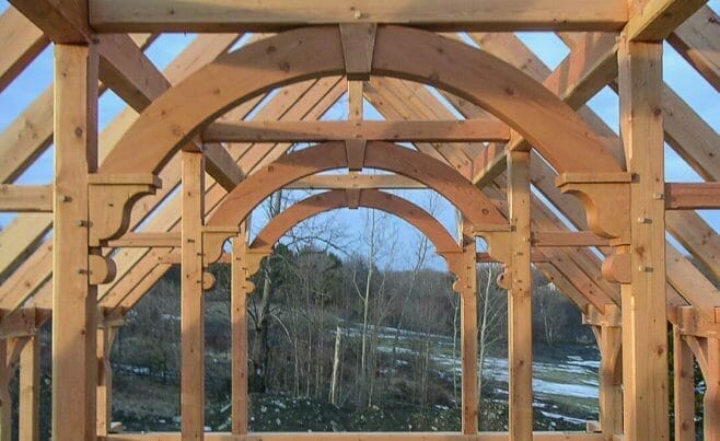 Decorative Corbels on a Timber Frame