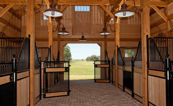 Timber framed barn