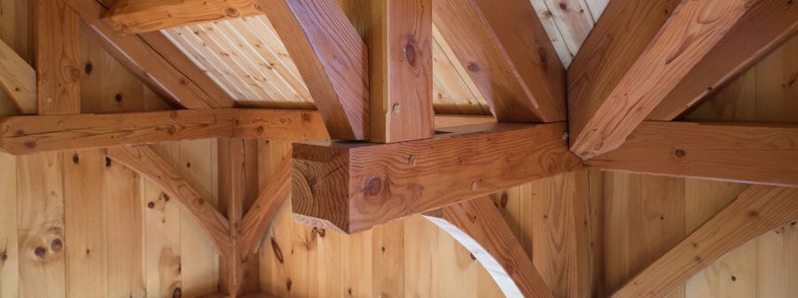 Timber frame detail view