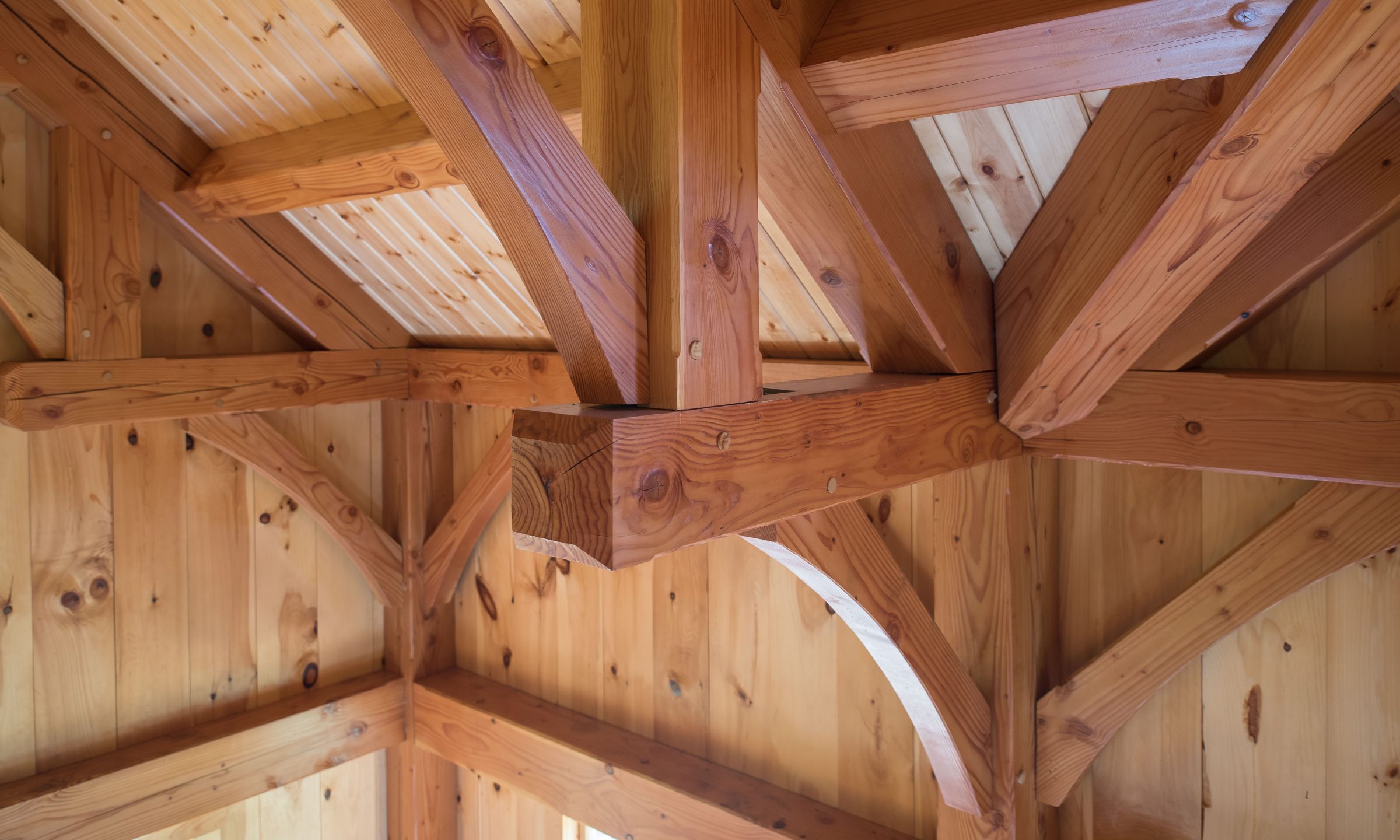 Timber frame detail view