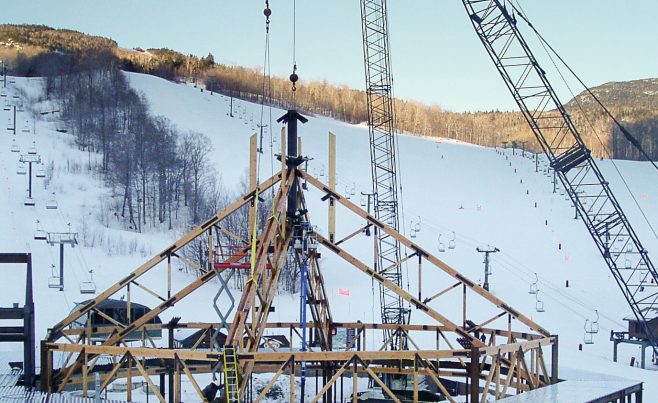 4 Girder Trusses in Place