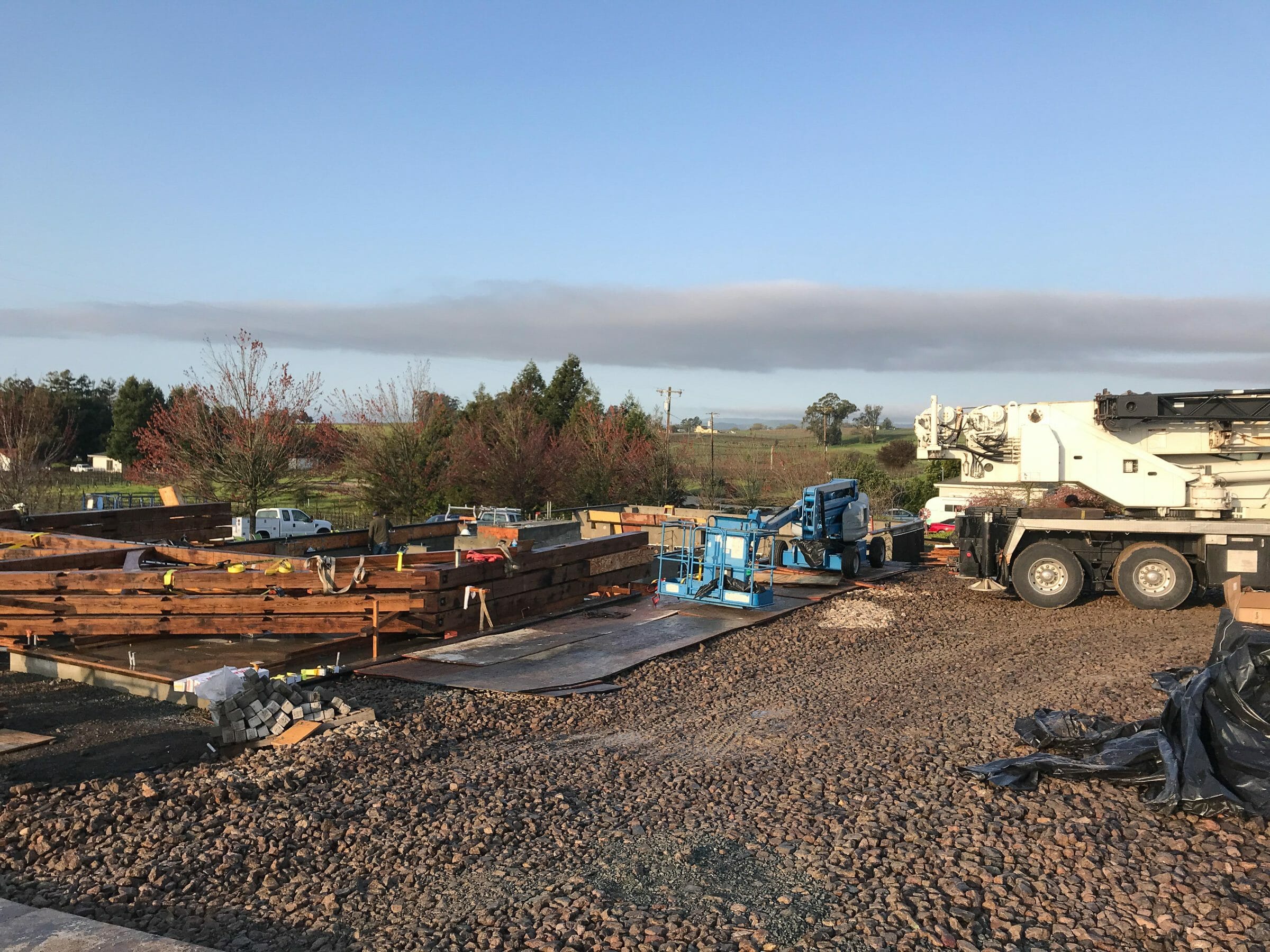 Building Site for the Napa California Barn Recreation Center on the Paul Estate