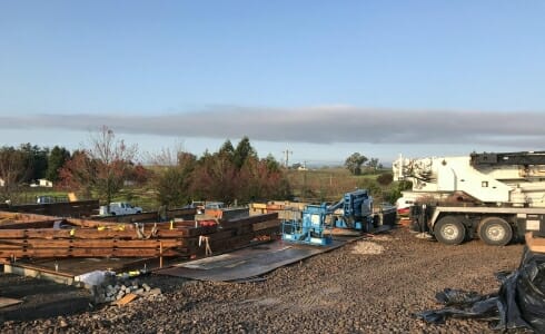 Building Site for the Napa California Barn Recreation Center on the Paul Estate