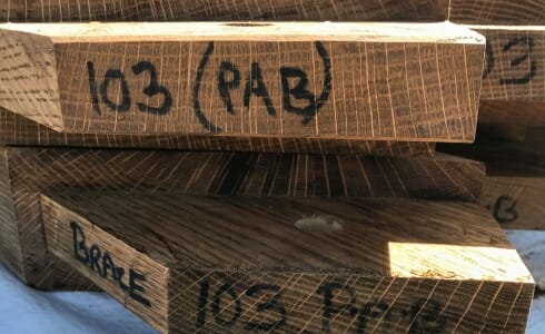 Traditional Timber Frame Joints used in the Napa California Barn on the Paul Estate