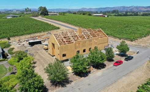 Paul Barn Napa California Barn and Recreation Center Construction Progress