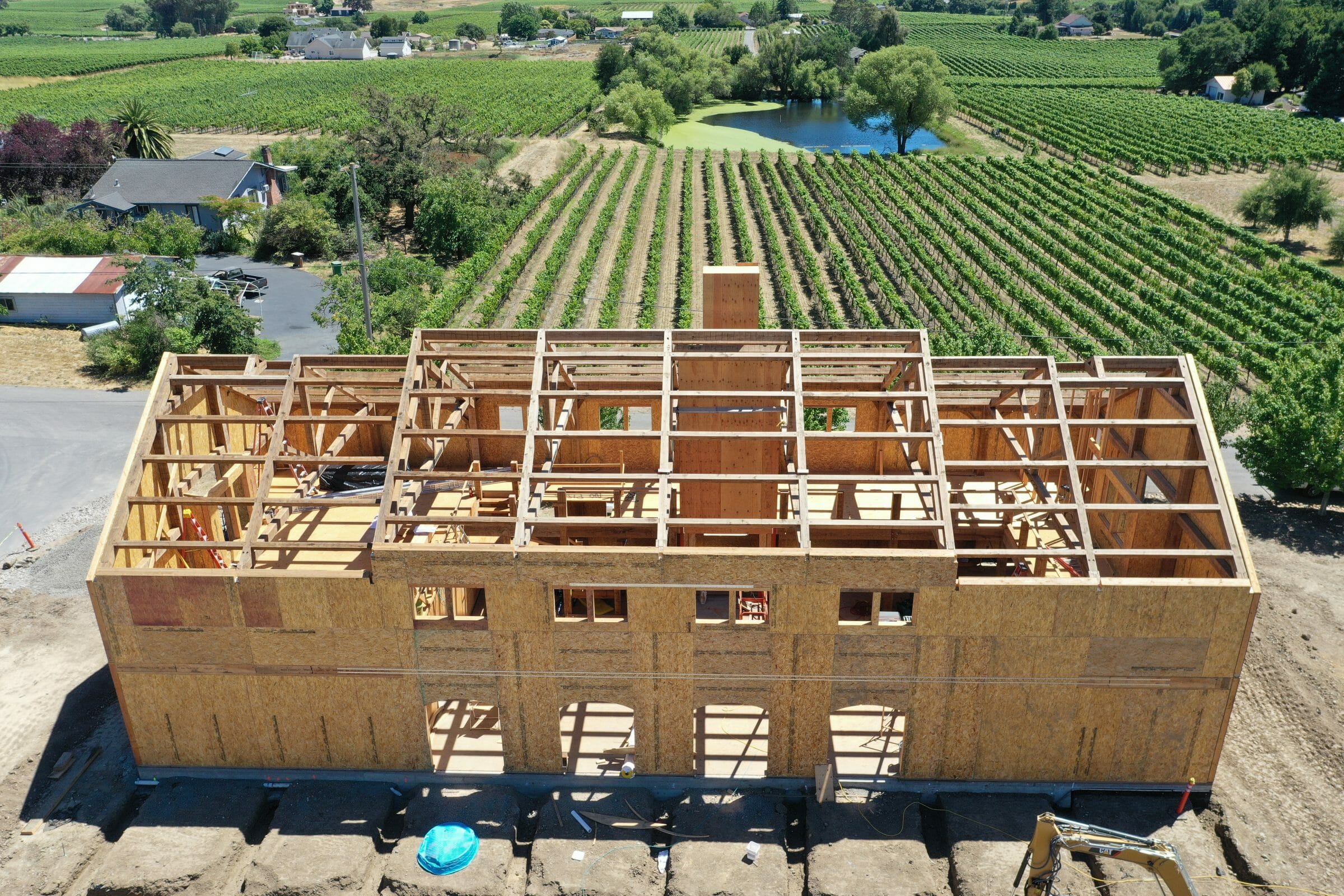 Paul Barn Napa California Barn and Recreation Center Construction Progress