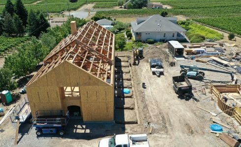 Paul Barn Napa California Barn and Recreation Center Construction Progress