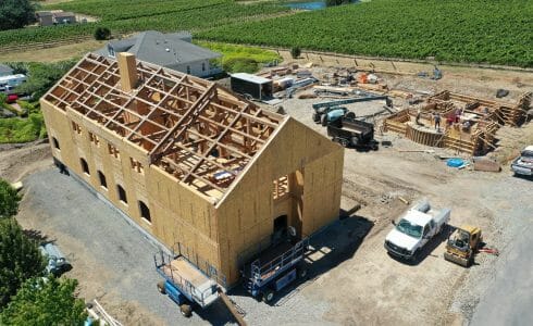 Paul Barn Napa California Barn and Recreation Center Construction Progress