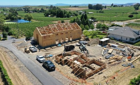 Paul Barn Napa California Barn and Recreation Center Construction Progress