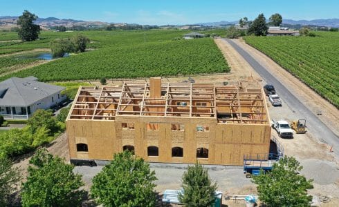 Paul Barn Napa California Barn and Recreation Center Construction Progress