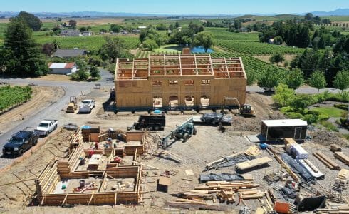 Paul Barn Napa California Barn and Recreation Center Construction Progress