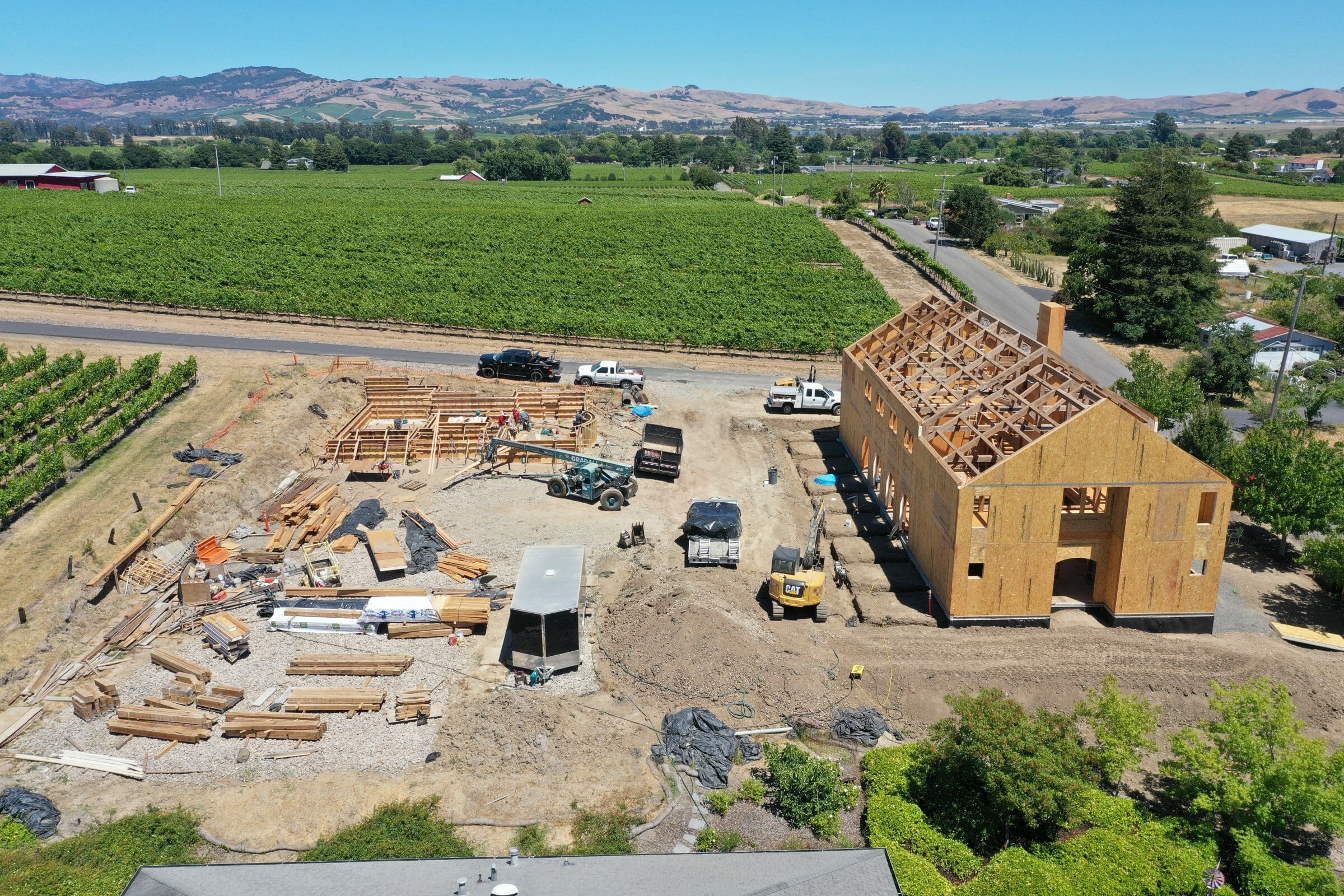 Paul Barn Napa California Barn and Recreation Center Construction Progress