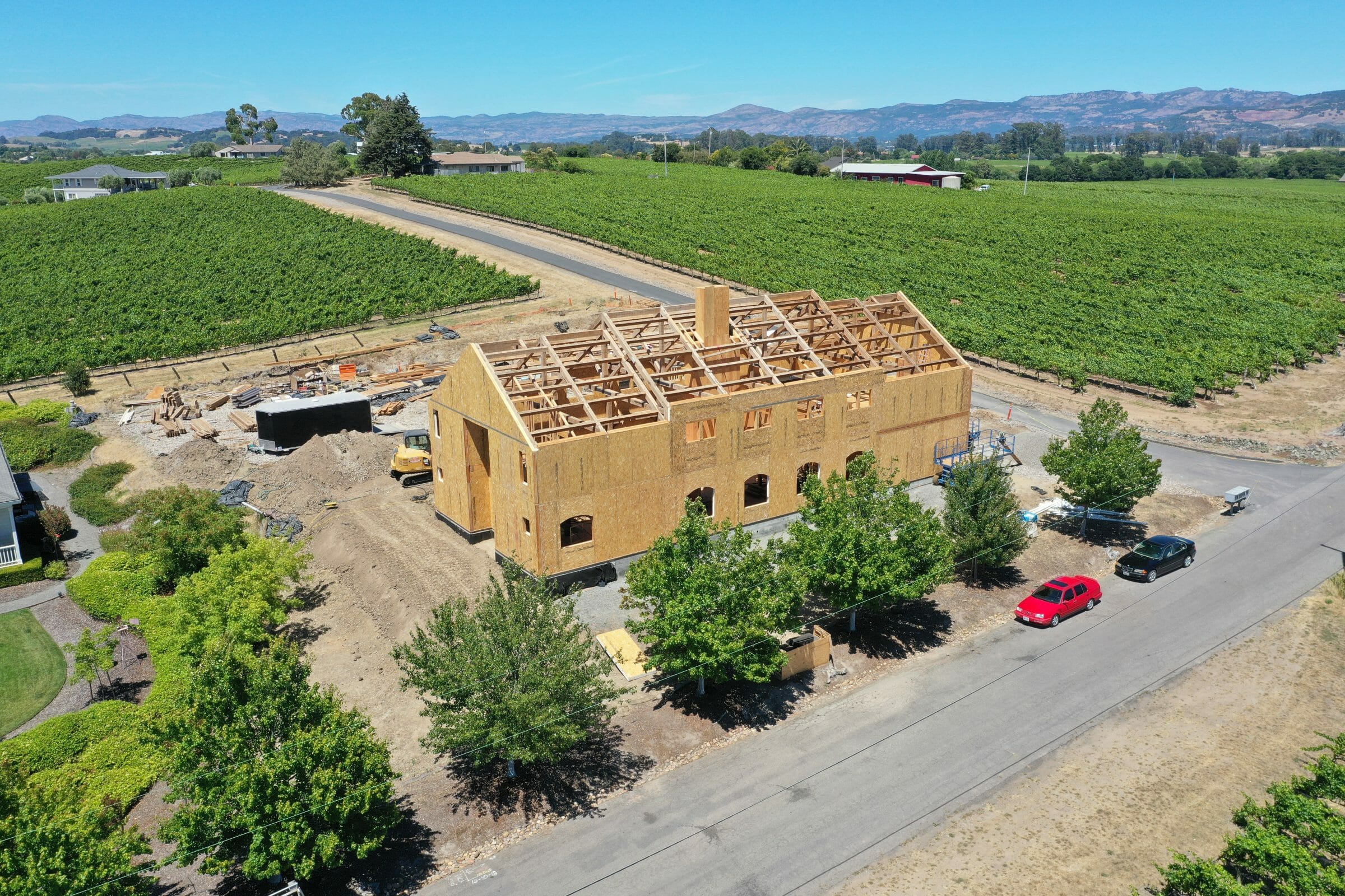 Paul Barn Napa California Barn and Recreation Center Construction Progress