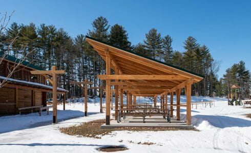 Camp Foster is a youth camp operated by the Boys and Girls Club of Manchester, NH and features a family hall, pavilions, and a pool house.