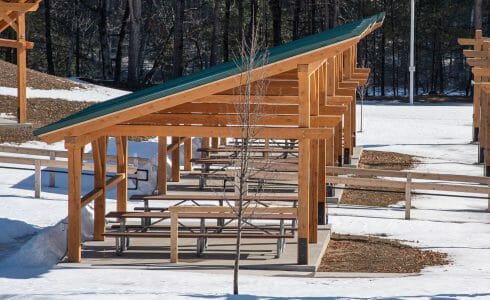 Camp Foster is a youth camp operated by the Boys and Girls Club of Manchester, NH and features a family hall, pavilions, and a pool house.