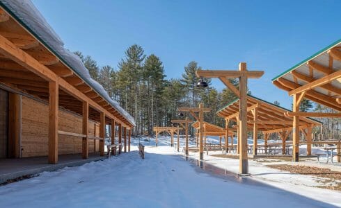 Camp Foster is a youth camp operated by the Boys and Girls Club of Manchester, NH and features a family hall, pavilions, and a pool house.